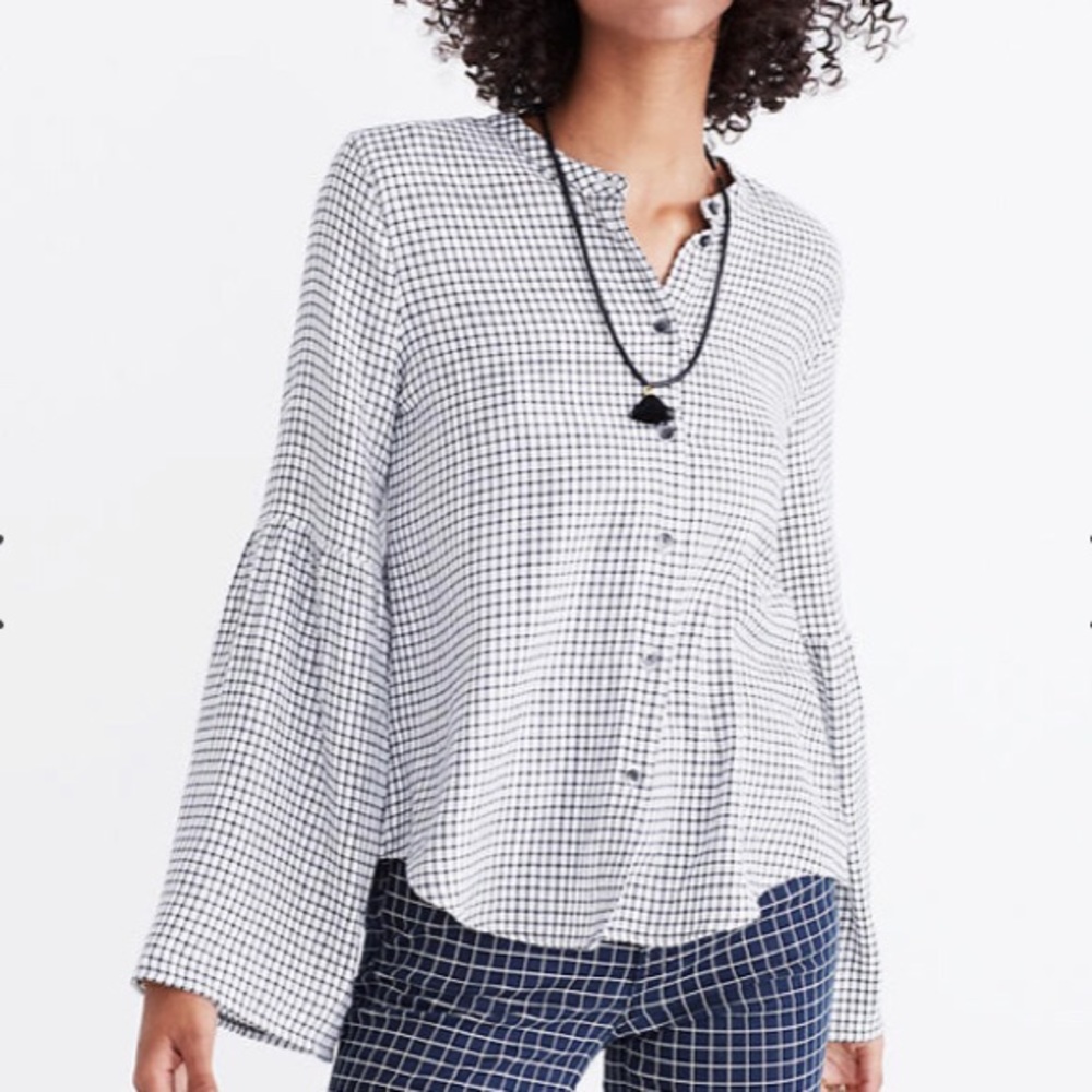 Madewell Bell-Sleeve Button-Down Shirt
